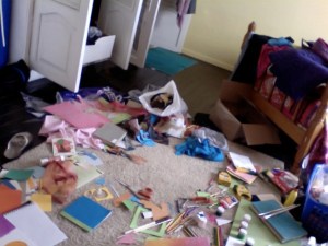 craft explosion on my floor